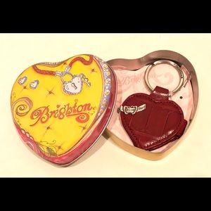 NWT Brighton “Heartbeat” Leather Key Fob
